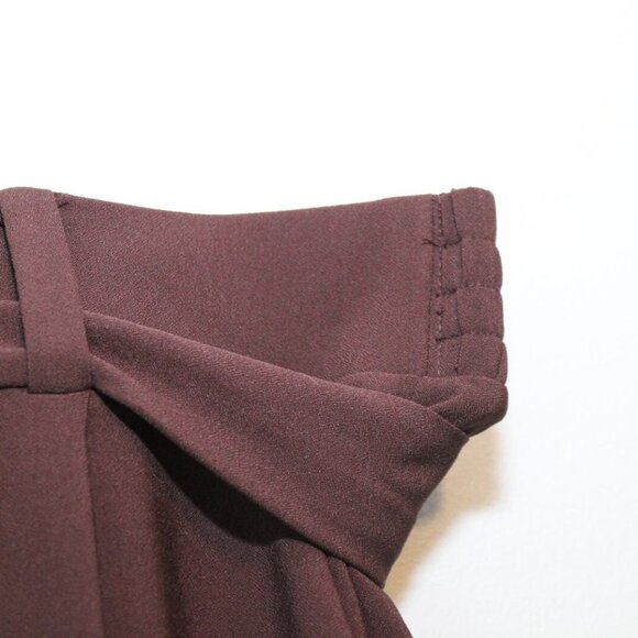 NWT Torrid Raisin Brown Crepe Self Tie Tapered Pant Plus Size 4 4X H13554 - Picture 5 of 11